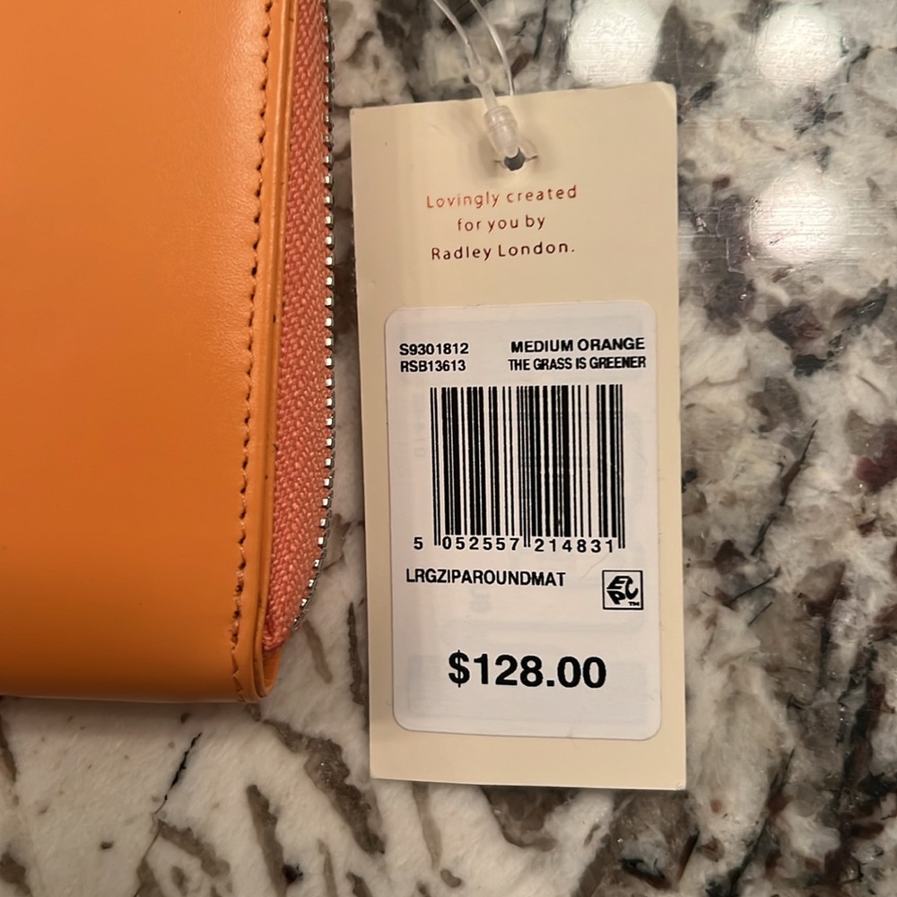 Radley London Medium Orange Wallet - Picture 2 of 6
